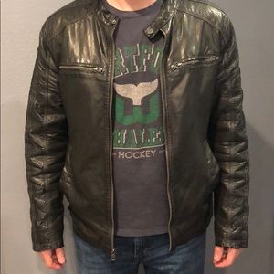 Grey Motorcycle Jacket